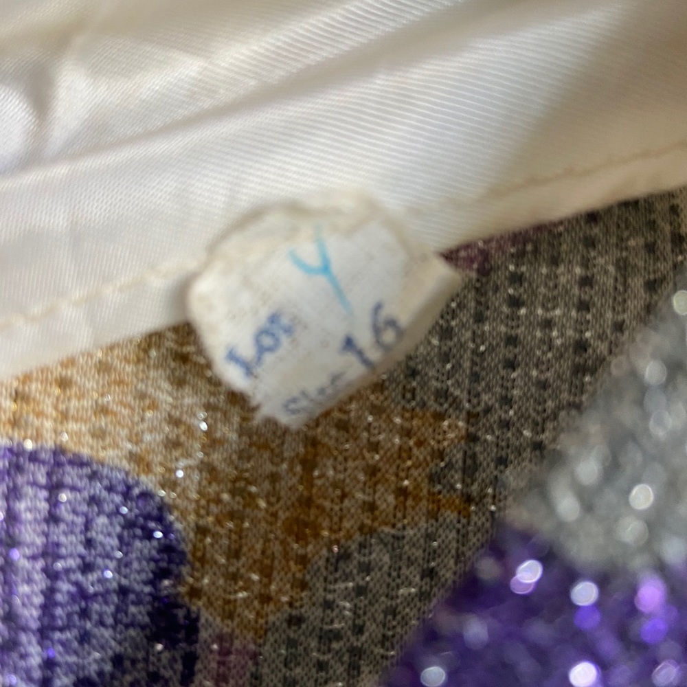 Vintage Sparkly Purple Dress - Picture 3 of 4